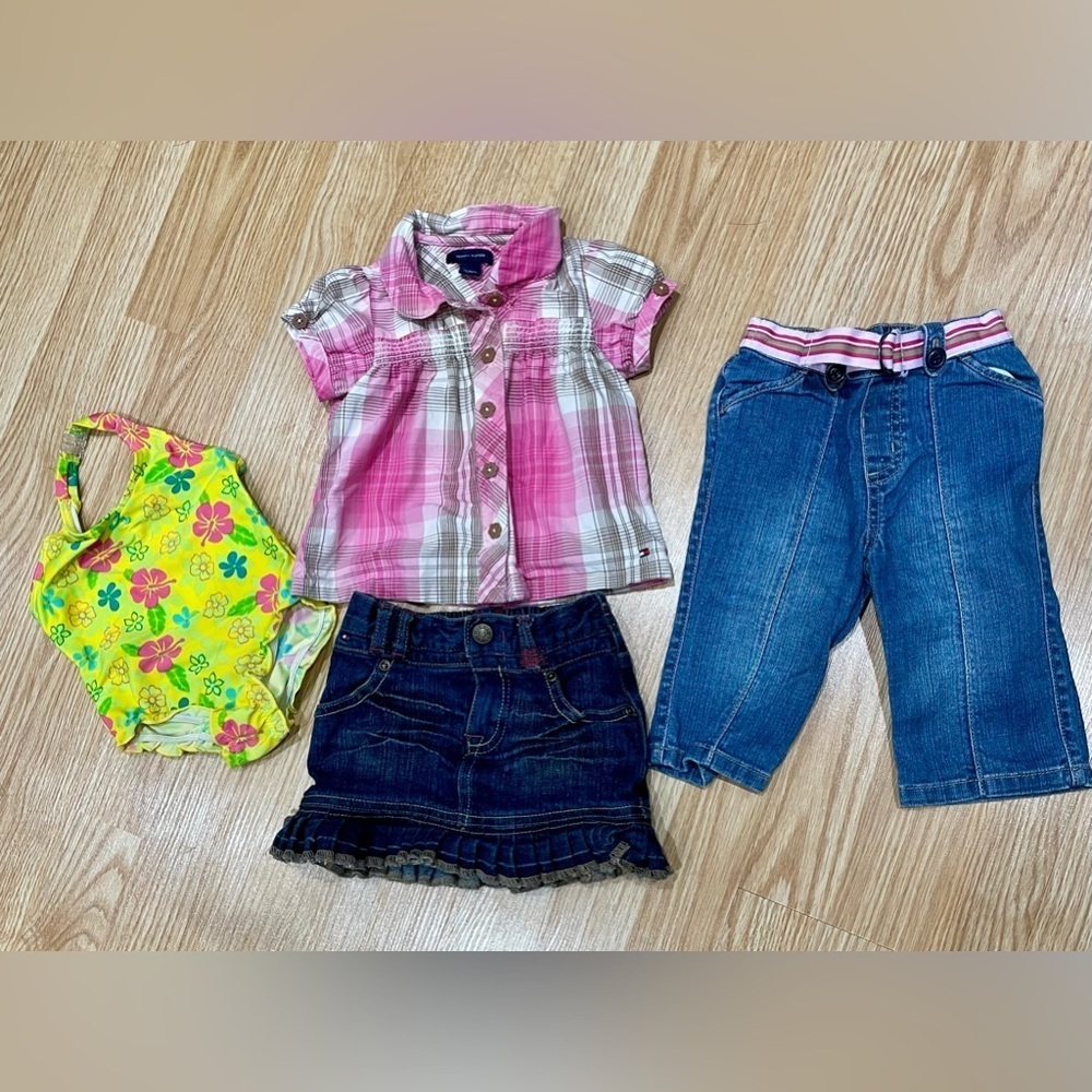 4 Piece bundle - Tommy Hilfiger(2) , Old Navy(1)), Beach Baby(1)